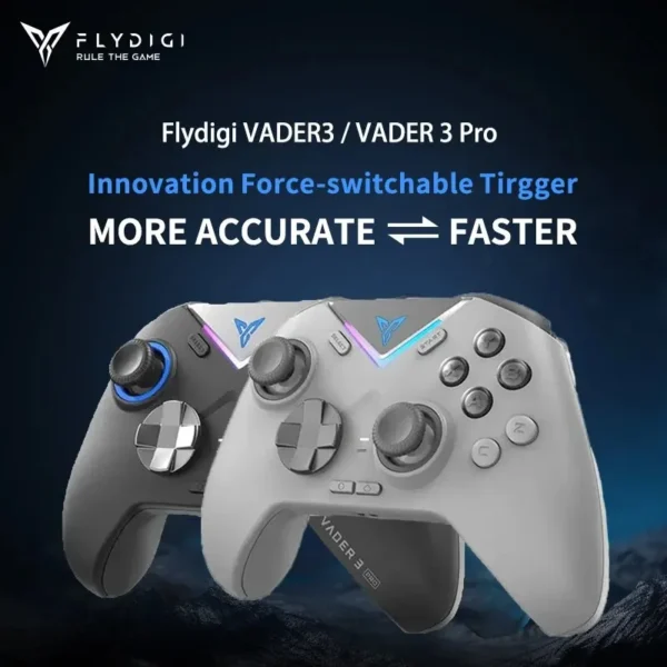 2024 New Flydigi VADER 4PRO/VADER 3 / VADER 3 PRO Bluetooth Wireless Gamepad Hall Linear Trigger Switch/PC/steam/IOS Games - Image 2