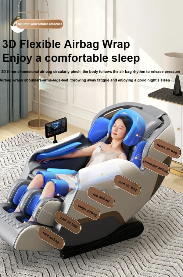 4D Fully Automatic Full Body Massager Zero Gravity Folding Recliner 3d Zero Gravity Massage Chair - Image 3