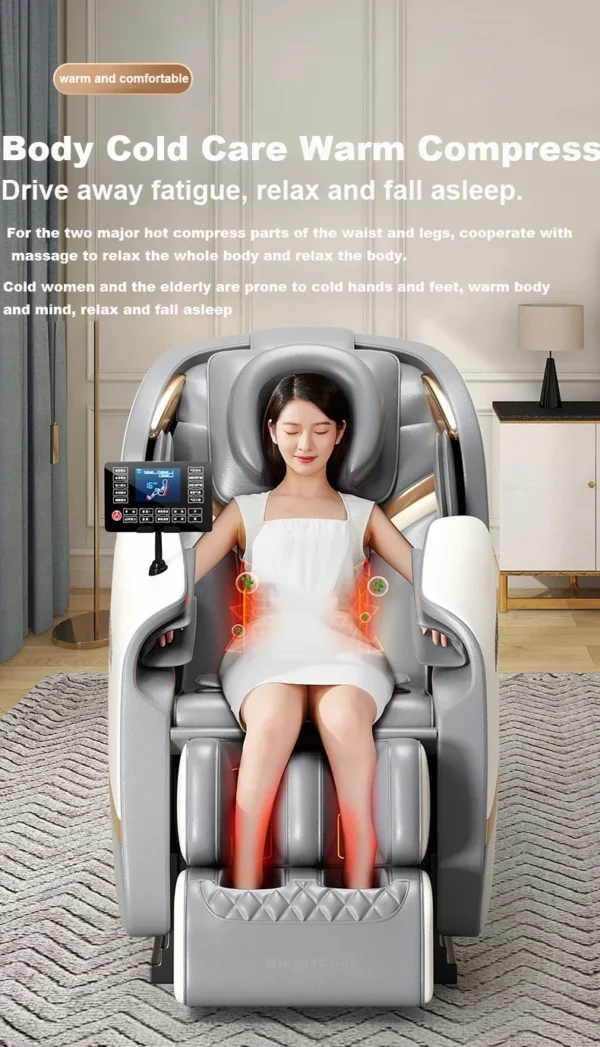 4D Fully Automatic Full Body Massager Zero Gravity Folding Recliner 3d Zero Gravity Massage Chair - Image 4