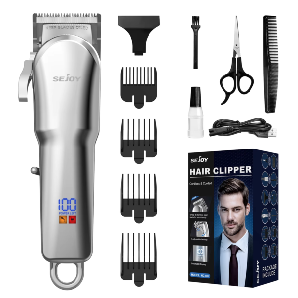 Top On Sale Product Recommendations! Sejoy Electric Hair Trimmer Cordless Professional Rechargeable Shaver Hair Cutting Machine for Men Hair Clipper Barber Shop