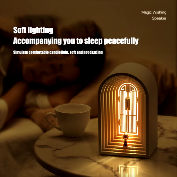 Top On Sale Product Recommendations! Hot selling creative Nordic Bluetooth sound atmosphere lamp, bedroom desktop desk lamp, small night lamp gift decoration