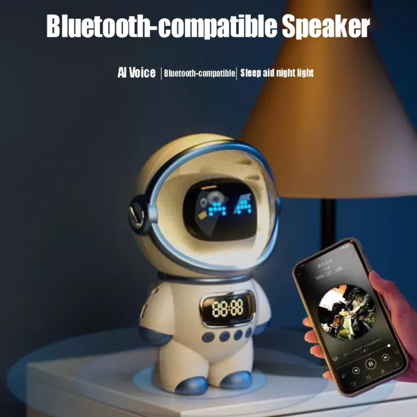 Top On Sale Product Recommendations! Intelligent Astronaut Bluetooth Speaker Multifunctional Stereo Mini Desktop Sound Box Creative AI Interactive Audio - Image 2