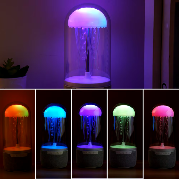 Top On Sale Product Recommendations! Creative Portable Jellyfish Lamp Bluetooth Home Sound Surround HiFi 3D Subwoofer Stereo Jellyfish Speaker Homeheater System - Image 2